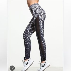 Michi snakeskin leggings